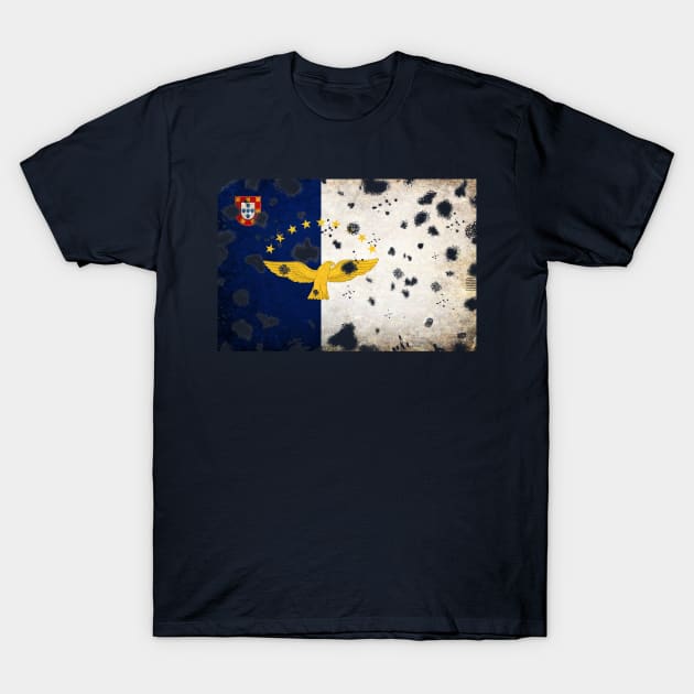 Azores Flag Grunge T-Shirt by Historia